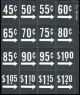 Vendo, Dixie Narco-16 price labels 